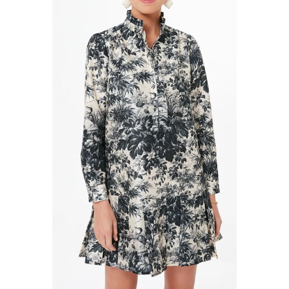 Tuckernuck Noir Cypress Toile Tate Dress Size L New without Tags
